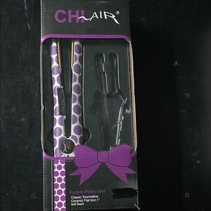 CHI Hair Purple Polka Dot 1" Mini Flat Iron - CHI